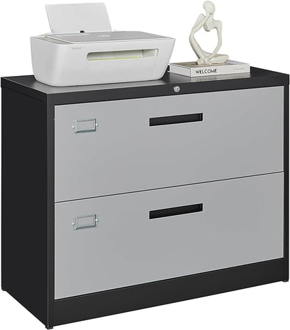 Letaya File Cabinet with Lock-Lateral 2 Drawer Metal Filing by LetayaMetalCabinets
