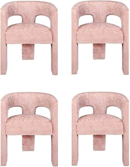 Jofran Gwen Jacquard Upholstered Accent Chair, Modern Luxury Plush Sculptural by Jofran+Inc.