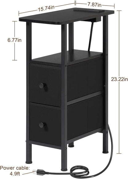 LOAKEKEL Narrow Nightstand - Image 3