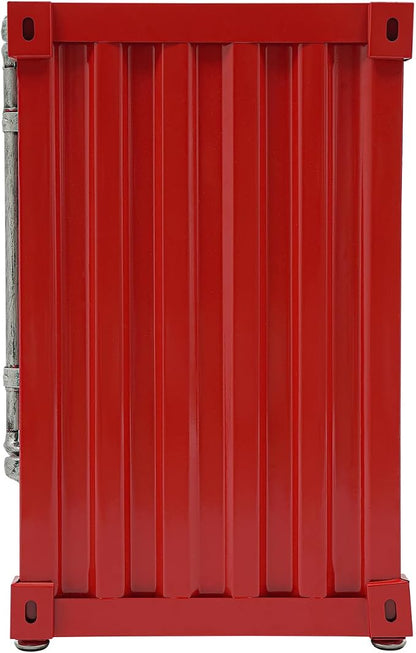 Industrial Metal Shipping Container Cabinet, Iron Side Table - Image 5