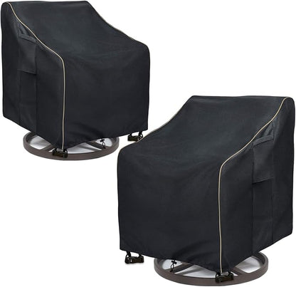 Outdoor Swivel Lounge Chair Cover 2 Pack, Waterproof Heavy Duty Patio Chair by LSongSKY