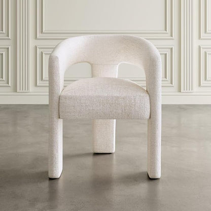 Jofran Gwen Jacquard Upholstered Accent Chair, Modern Luxury Plush Sculptural - Image 7