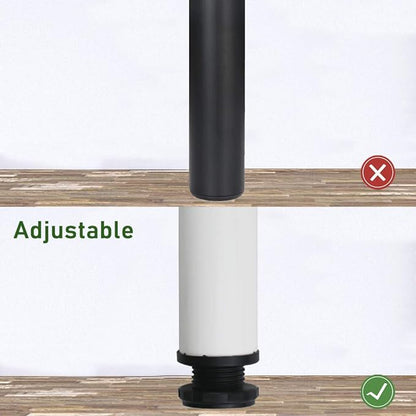 QLLY 27.5 inch / 70cm Adjustable Metal Desk Legs, Heavy Duty Furniture Table - Image 5