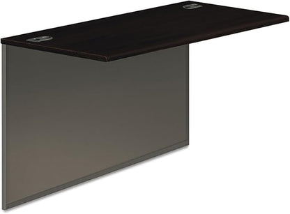 HON 38210NS 38000 Series Bridge, 48w x 24d x 29-1/2h, Mahogany Top, Charcoal by HON