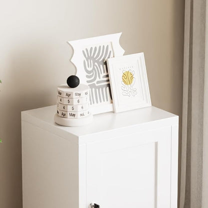 ALBAD Metal Nightstand with Lockable Cabinet, Compact Mini Locker Bedside Table - Image 6