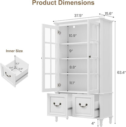 QUW 63" Tall Display Cabinet - Image 3