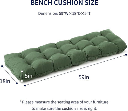 IPYNBAP Outdoor Bench Cushion, Waterproof Bench Cushion - Image 2