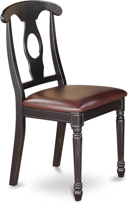 East West Furniture KEC-BLK-LC Kenley Dining Room Chairs - Image 4