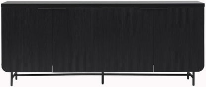Walker Edison Reema Fluted 4-Door Kitchen Sideboard Buffet Console, 69 Inch - Image 6