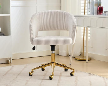 KCC Home Office Chair Swivel Desk Chair Accent Armchair Upholstered Modern - Image 9