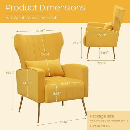 Accent Chair High Back Arm Chair - Image 2