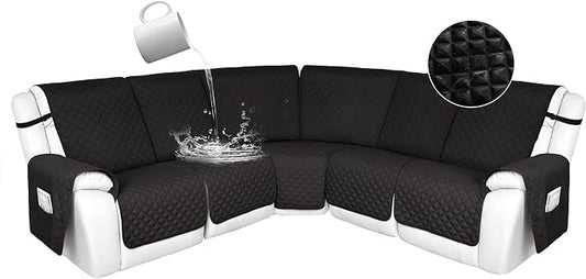 HDCAXKJ 100% Waterproof Reclining Sectional Couch Covers L Shape Recliner Sofa by HDCAXKJ