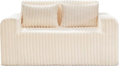 Hobestluk Couch Sofa 2-Seater Foam Sofa Loveseat - Image 8
