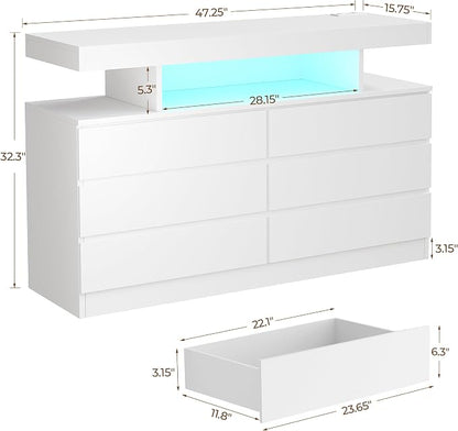 BEWISHOME White Dresser for Bedroom - Image 2
