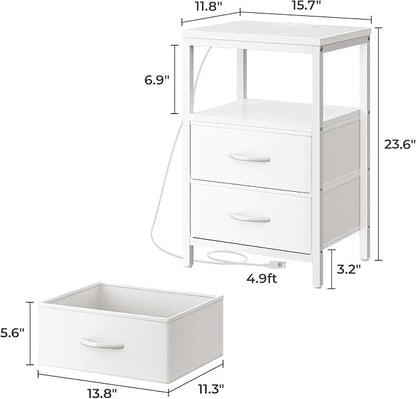 Huuger Nightstands Set of 2, End Tables - Image 3