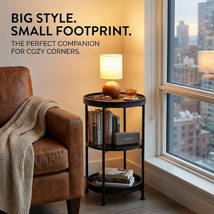 Dulcii Side Table, Round End Table - Image 8