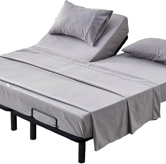 Kingnex Half Split Top King Sheets Set by Kingnex