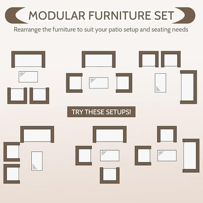 FDW Rattan Furniture Wicker Chair Patio Bristo Set - Image 7