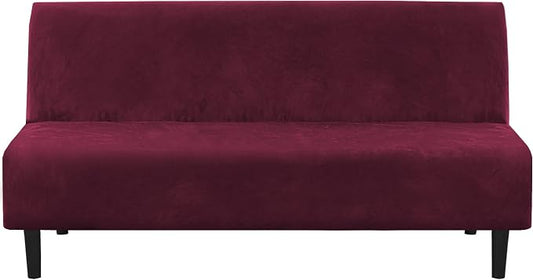 H.VERSAILTEX Real Velvet Futon Cover Armless Sofa Covers Sofa Bed Covers by HVERSAILTEX