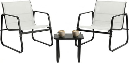 DUMOS 3 Piece Patio Furniture Set，Outdoor Patio Furniture Set by DumosLifestyle
