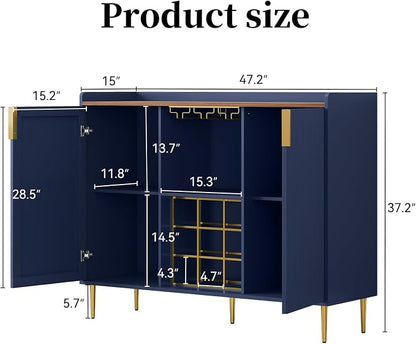 ARTPOWER 48" Wine Bar Cabinet - Image 2