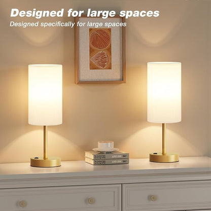 Fenmzee Gold Nightstand Bedroom Lamp - Image 5