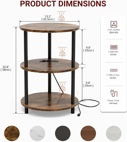 XBurmo Small Round End Table - Image 2
