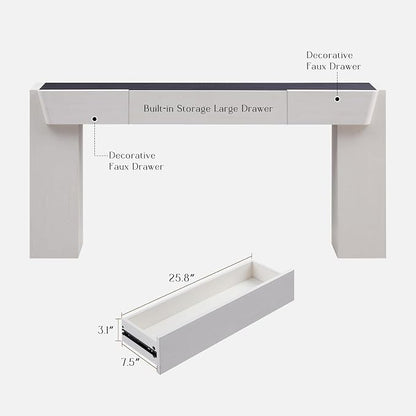 JXQTLINGMU 63" Long Wood Console Table - Image 7