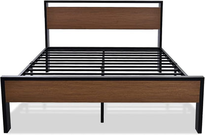 SHA CERLIN 14 Inch Queen Size Metal Platform Bed Frame - Image 8