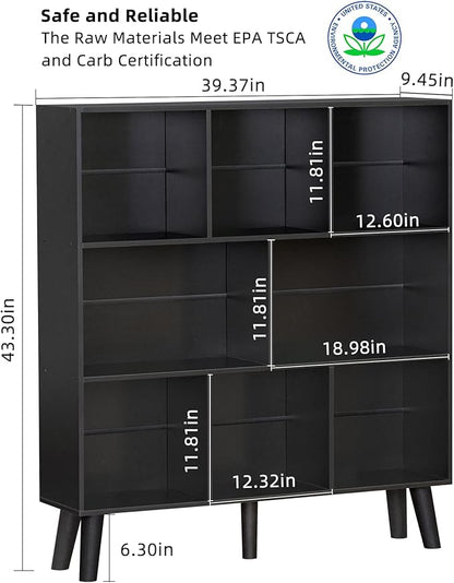 YAHARBO 8 Cube Bookshelf, 3 Tier Bookcase - Image 3
