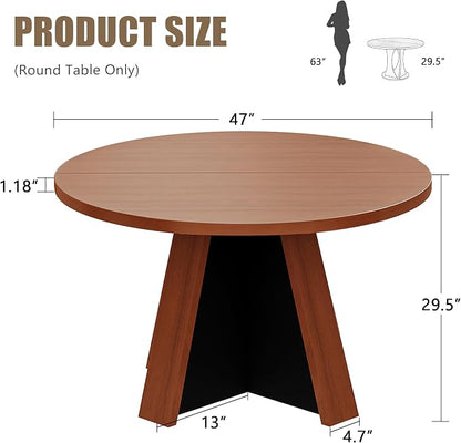 iPormis 47-Inch Round Dining Table - Image 2