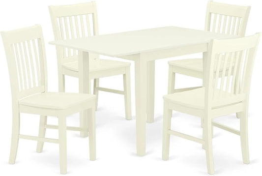 East West Furniture NDNO5-LWH-W 5 Piece Dinette Set by EastWestFurniture