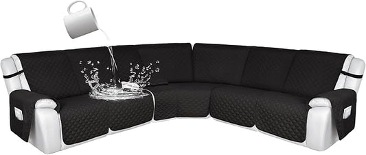 HDCAXKJ 100% Waterproof Reclining Sectional Couch Covers L Shape Recliner Sofa by HDCAXKJ