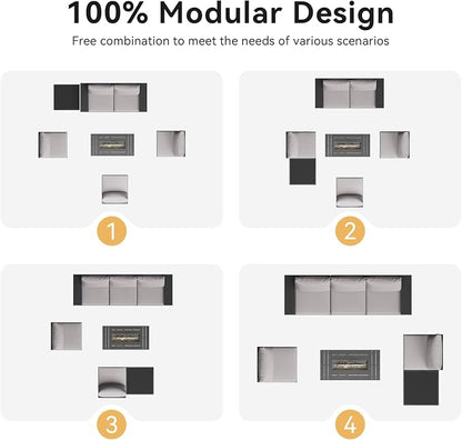 Aoxun Outdoor Patio Furniture Set - Image 8