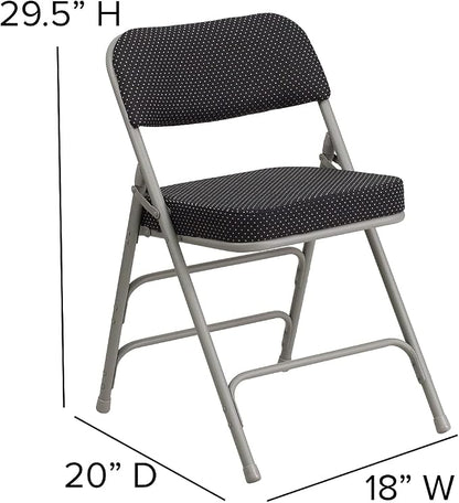 Flash Furniture 2 Pack HERCULES Series Premium Curved Triple Braced & Double - Image 3