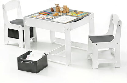 Pterying Wood Toddler Table and Chair Set by Unknown