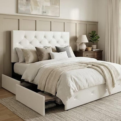 Allewie Upholstered Full Size Platform Bed Frame by Allewie