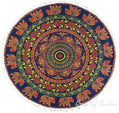 Mandala Floor Pillow Cover Meditation Cushion Seating Throw Hippie Round - Image 8