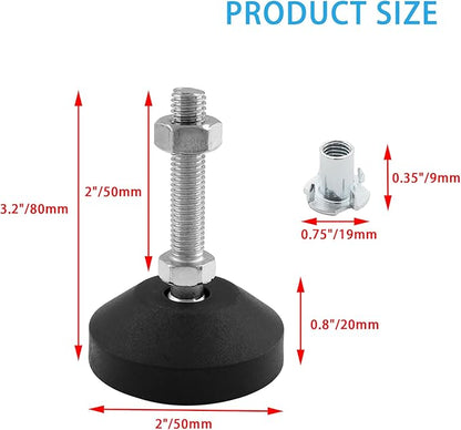 Luomorgo 4 Pcs M8 Leveling Feet - Image 2