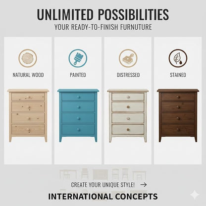 International Concepts Shaker Bookcase 72-Inch Tall, Solid Parawood, 5-Shelf - Image 11