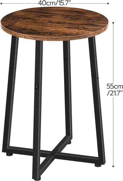 HOOBRO Side Tables Set of 2, Round End Accent Tables - Image 3