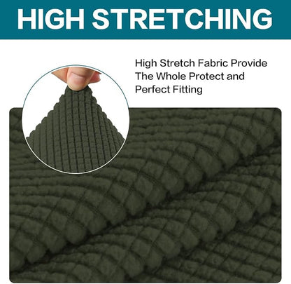 Turquoize Stretch Sofa Slipcover 2 Pieces Sofa Cover Couch Cover - Image 4