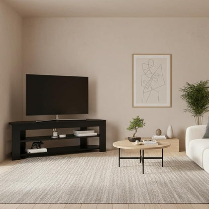 Decorotika Rita Corner TV Stand, Modern Entertainment Center - Image 3