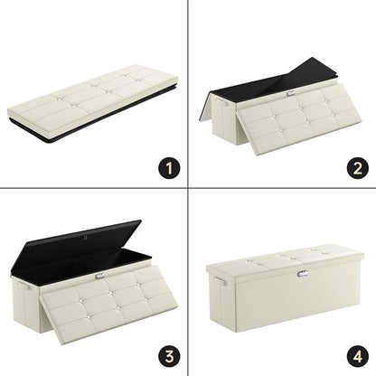 DocSafe Storage Ottoman Bench, Fireproof＆Waterproof Folding Bench - Image 7