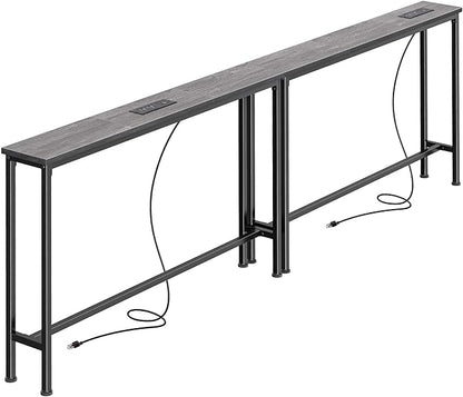 SUPERJARE 78.8 Inch Narrow Console Table by SUPERJARE