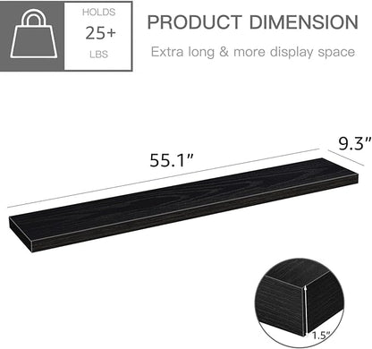 QEEIG Floating Shelves for Wall 55.1" Extra Long - Image 3