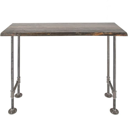 Restore by Pipe DÉCOR Live Edge Wood Console Table 48 in. x 16 in. x 34 in. by PipeD%C3%A9cor