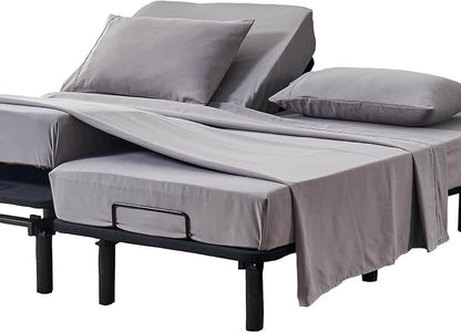 Kingnex Split California King Sheets Set by Kingnex