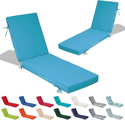 80x26x4in Lounge Cushions for Outdoor Furniture, Outdoor Lounge Chair Cushions by Odsiikly