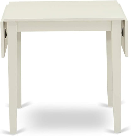 East West Furniture NDVA5-LWH-C 5 Piece Modern Dining Table Set Includes a - Image 7